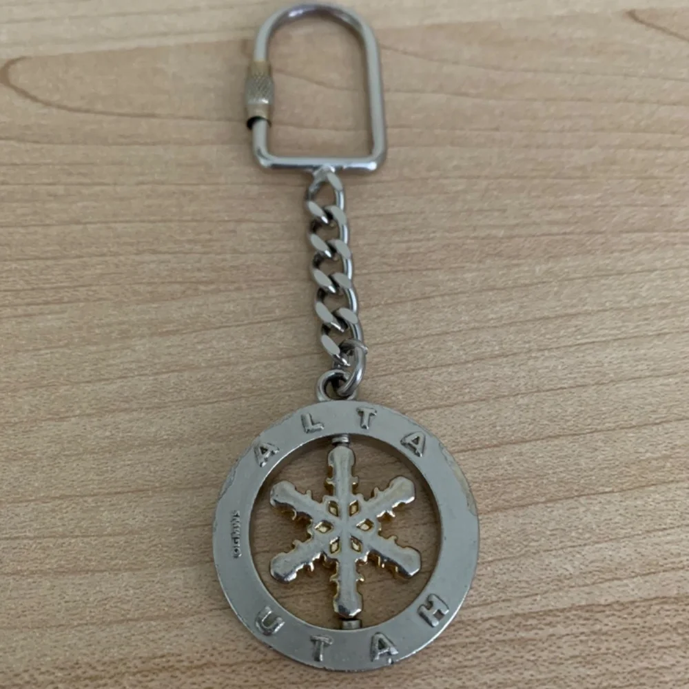 Skiers Only   Alta, Utah   Vintage Keychain